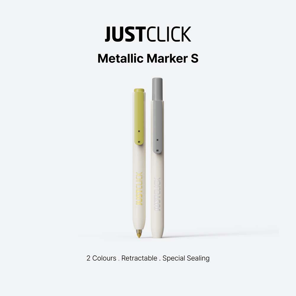 Morris JUSTCLICK MRM-105 Bullet Nib Metallic Marker