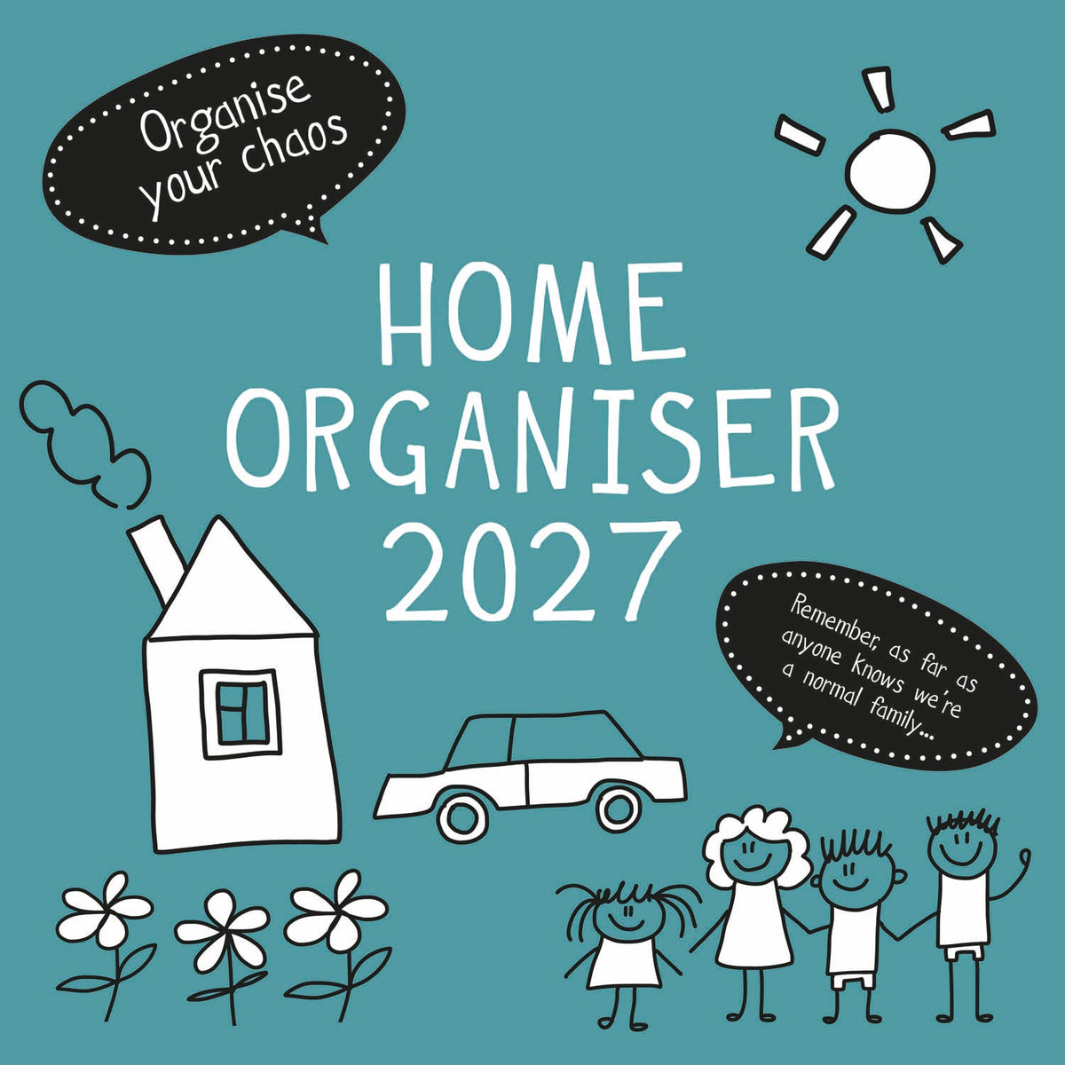 2027 Home Organiser Square Wall Calendar