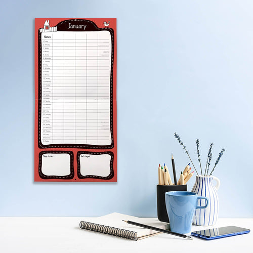 2027 Home Organiser Square Wall Calendar