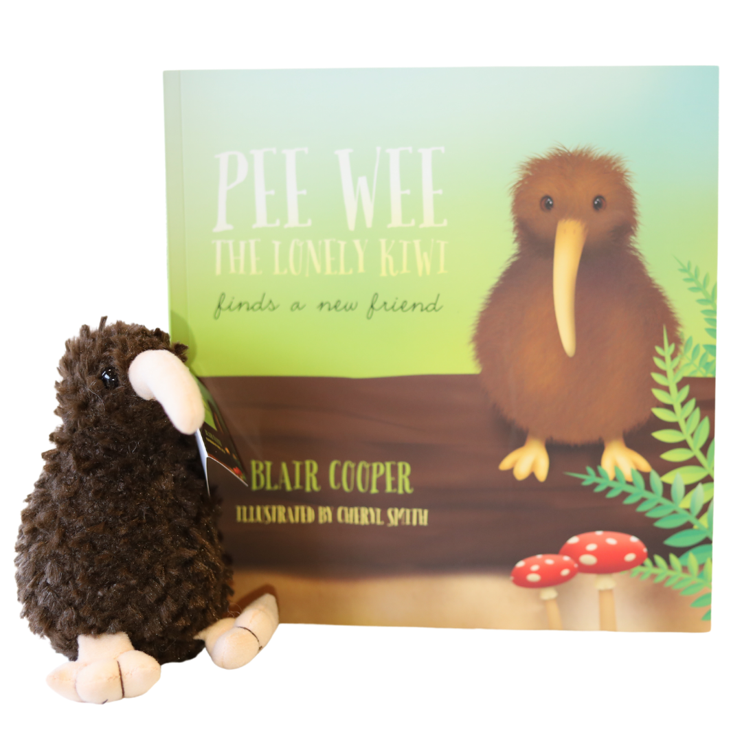 Pee Wee the Lonely Kiwi Finds a New Friend Picture Book
