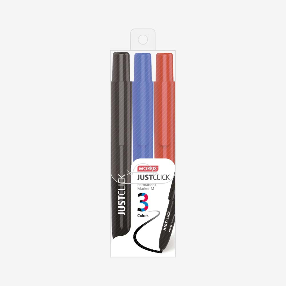 Morris JUSTCLICK MRP-106 Medium Nib Permanent Marker