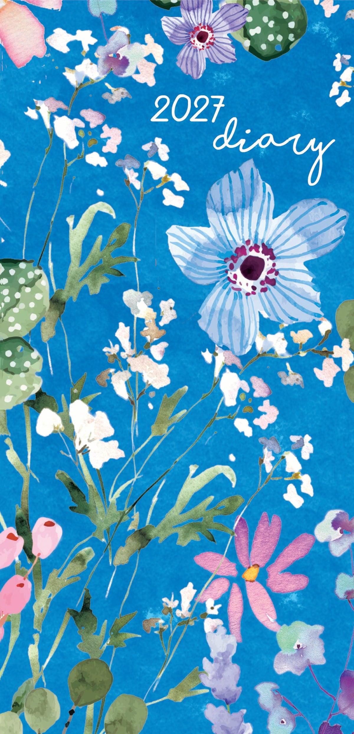 2027 Wild Cobalt Pocket Weekly Diary Planner