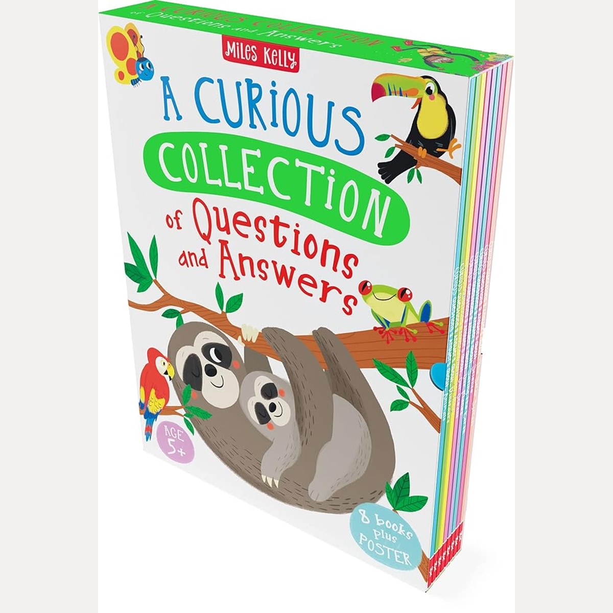 A Curious Collection of Questions and Answers 8 Books Collection Box Set Plus Poster (The Solar System, Science, Saving the Earth,Our Planet, Our Oceans, My Body, Dinosaurs & Animals) cover image