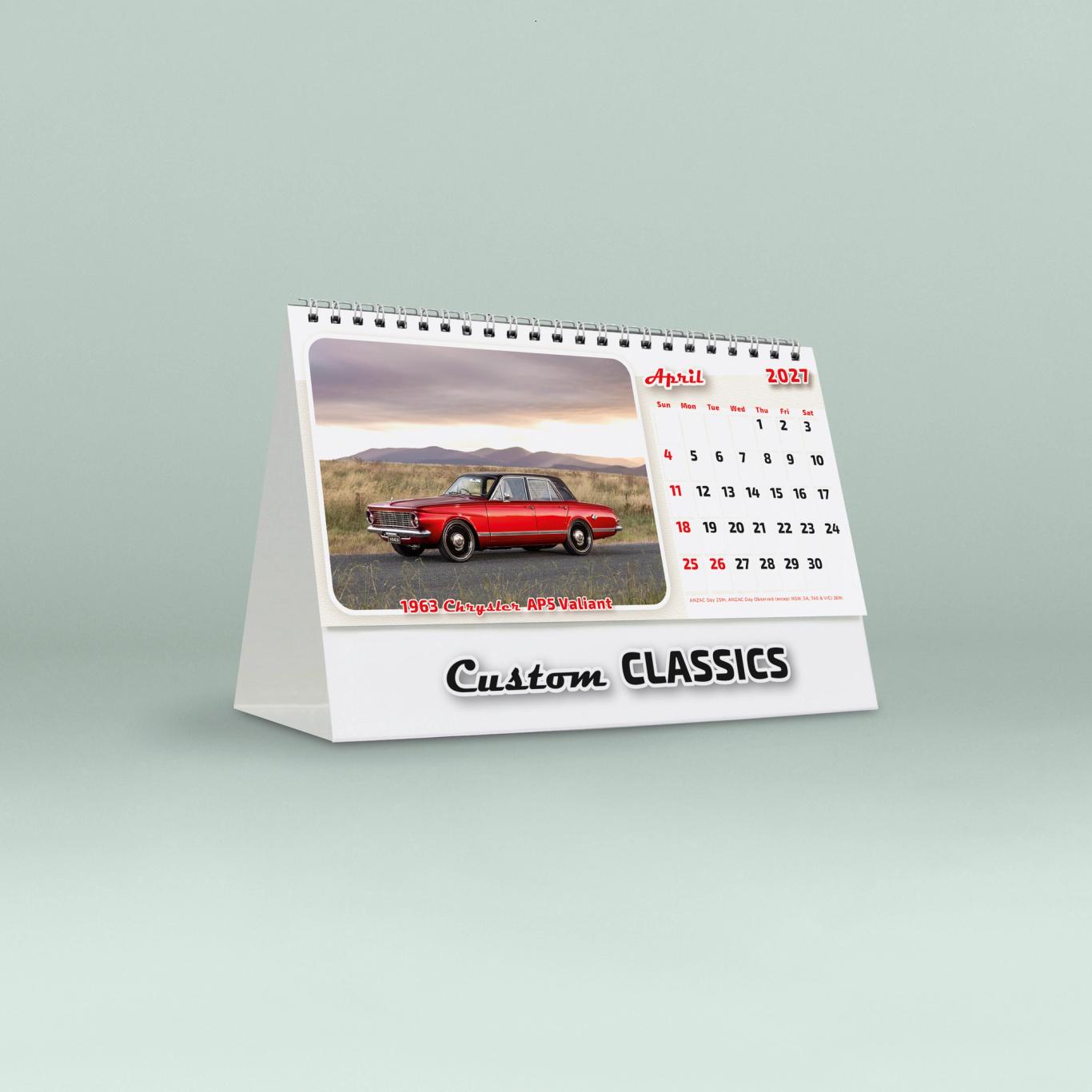 Custom Classics Desk Calendar