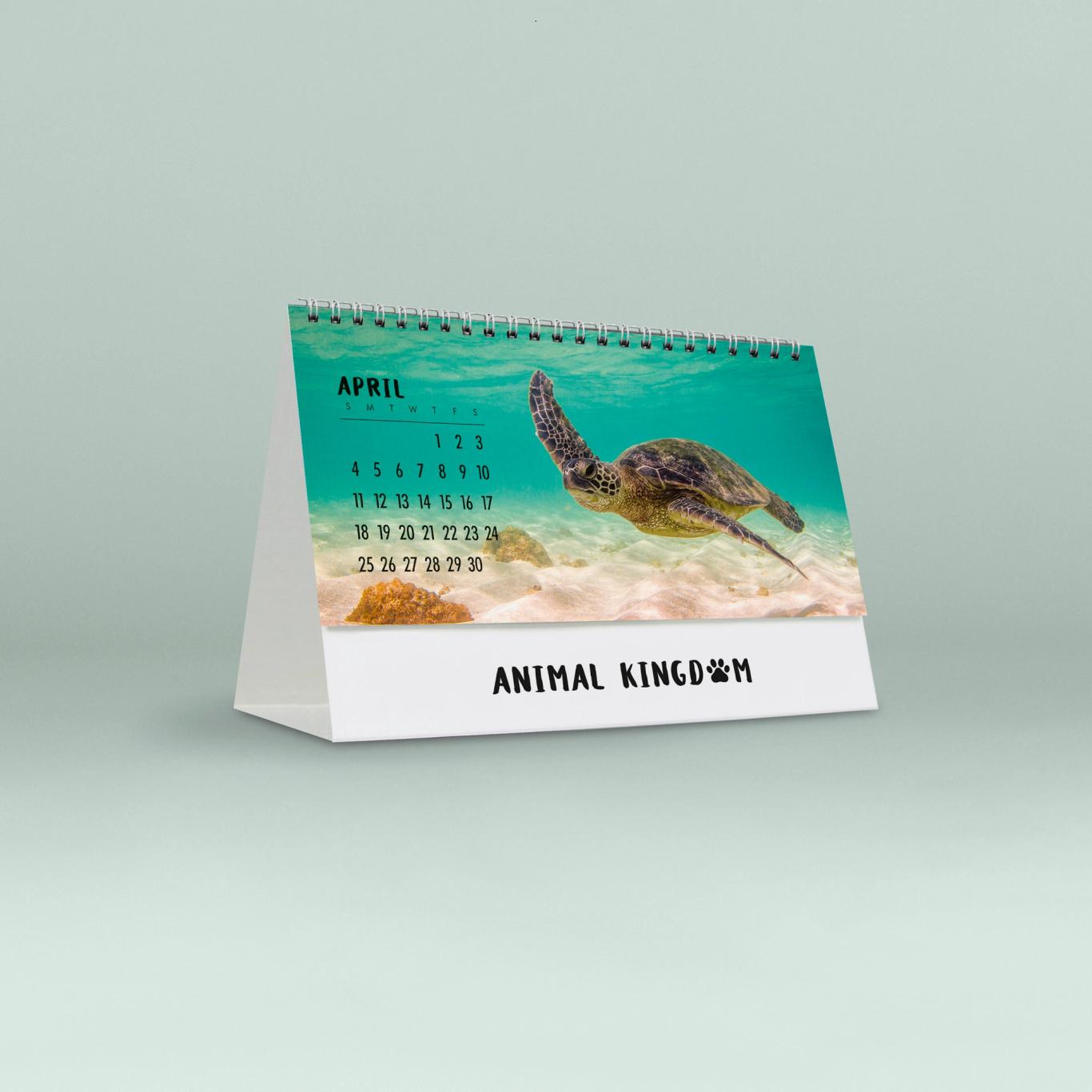 Animal Kingdom Desk Calendar