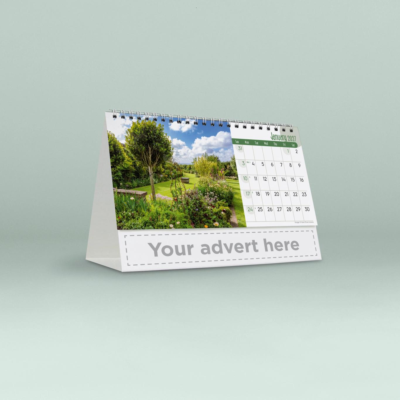 Garden Sanctuaries Desk Calendar