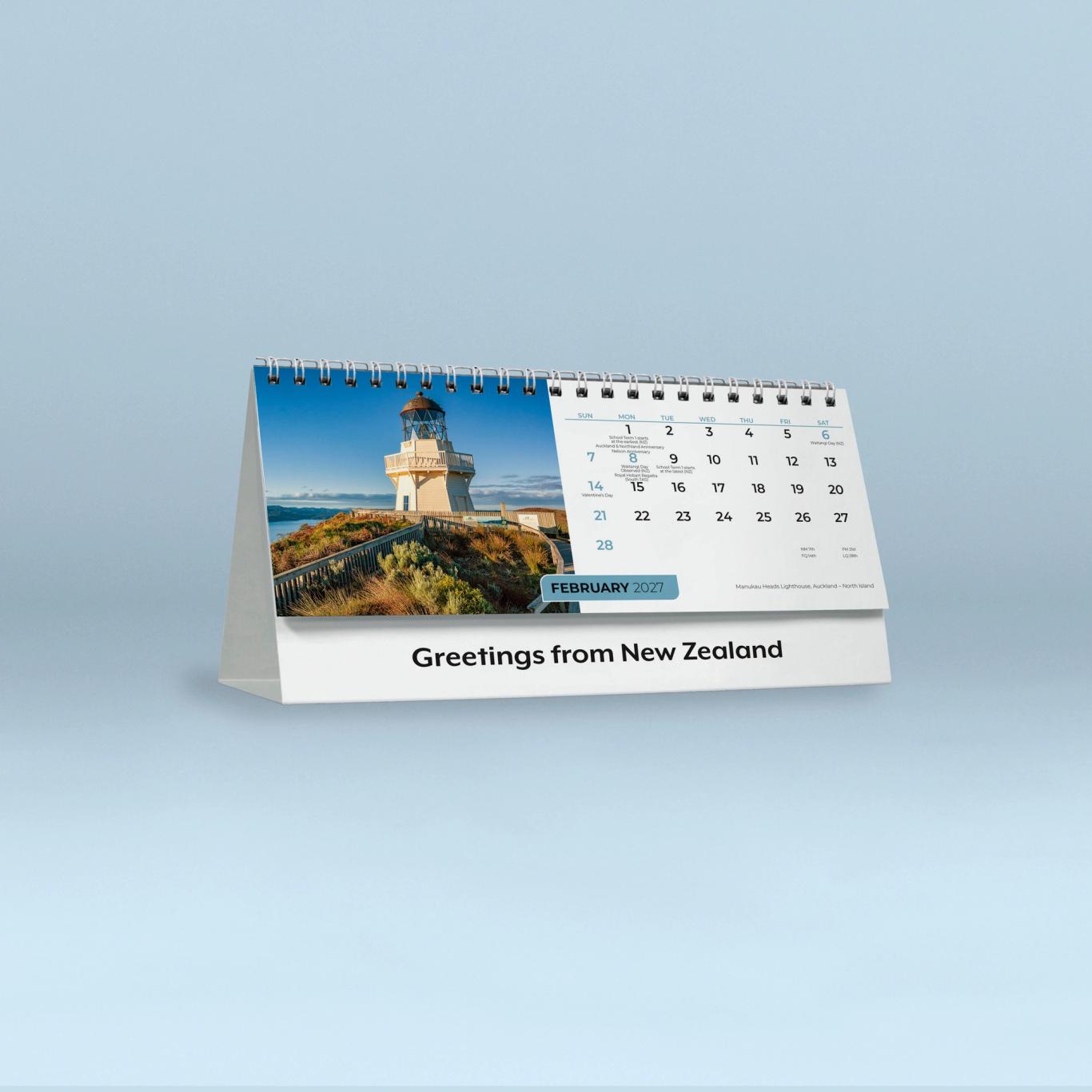 NZ Greetings Desk Calendar