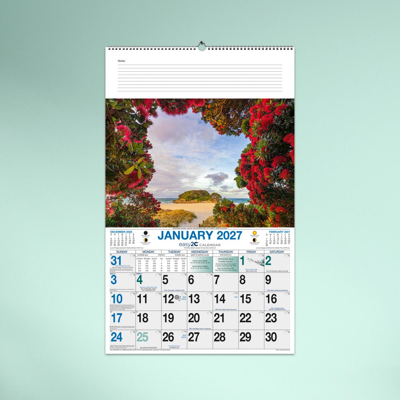NZ Scenic Wall Calendar