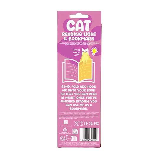 Cat Reading Light and Bookmark