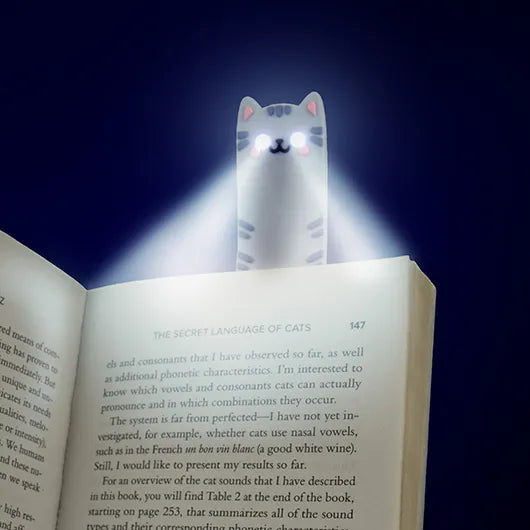 Cat Reading Light and Bookmark