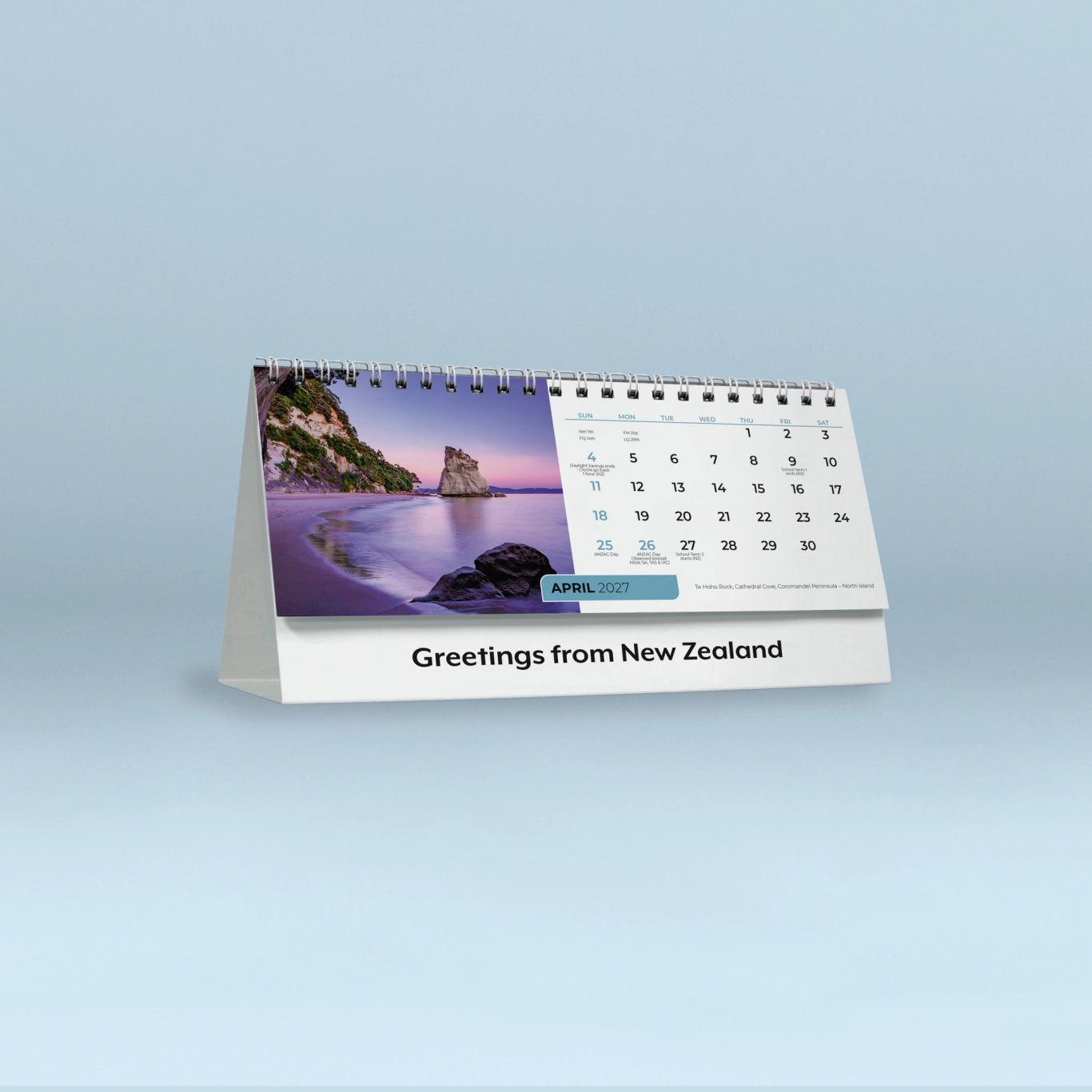 NZ Greetings Desk Calendar