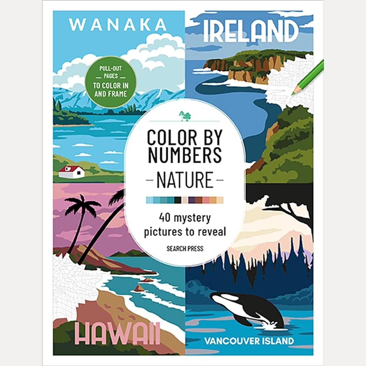 Color by Numbers Nature: 40 mystery pictures to reveal cover image