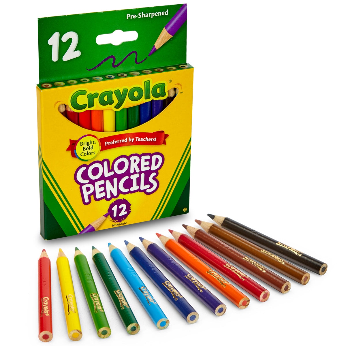 COLOURED PENCILS CRAYOLA HALF PK 12