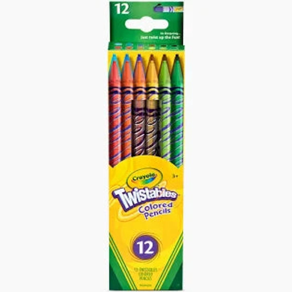 COLOURED PENCILS CRAYOLA TWISTABLE PK 12