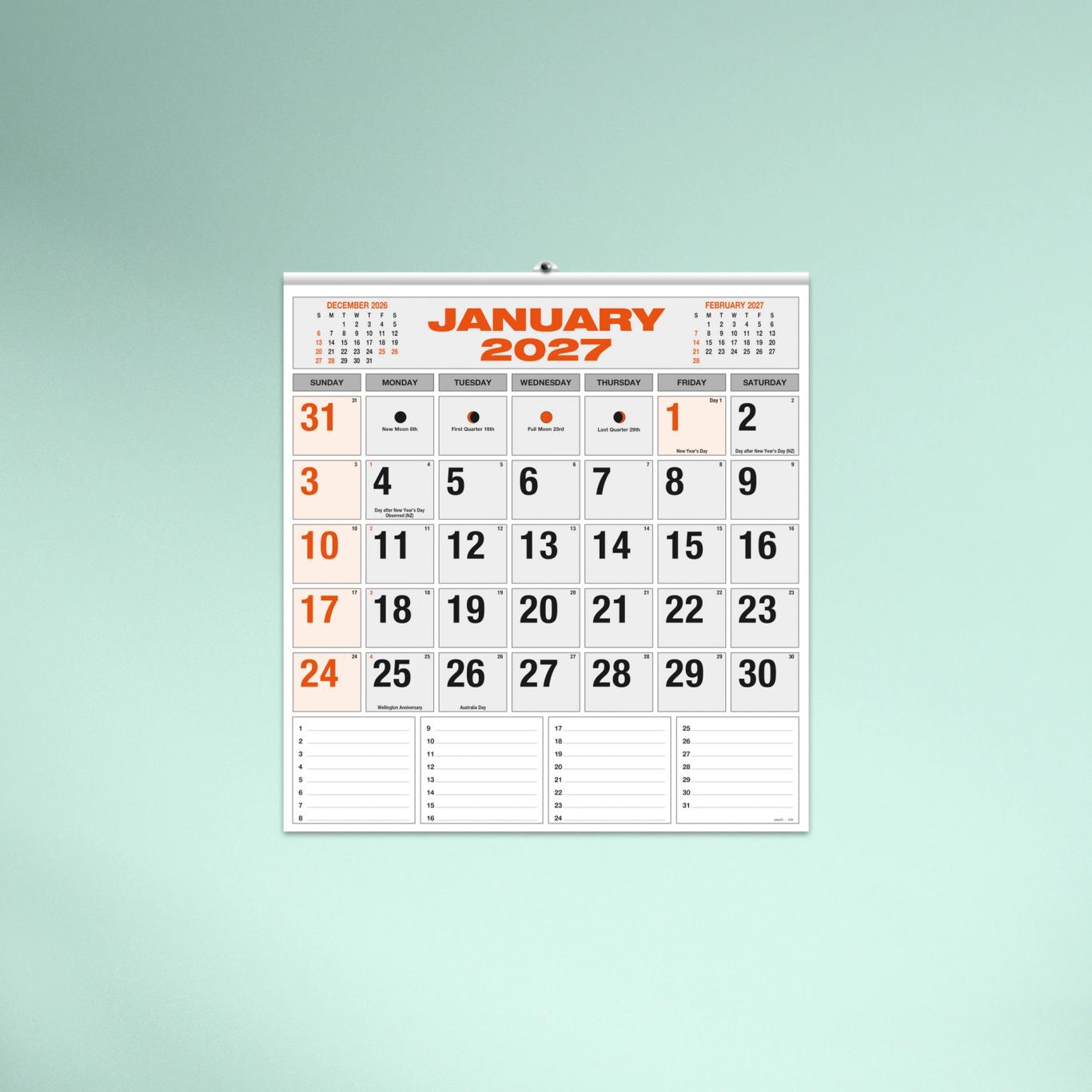 Commercial Wall Calendar