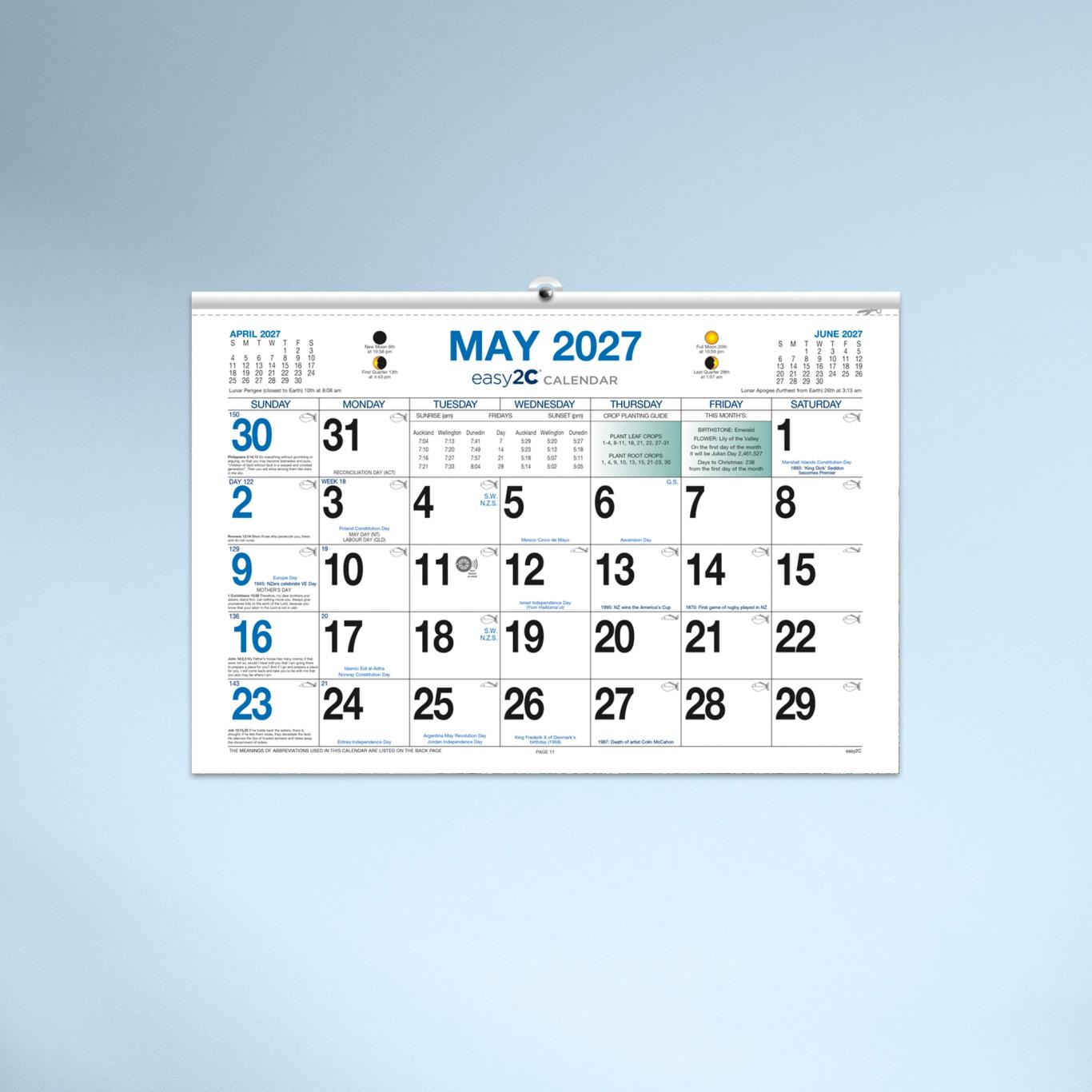 Easy2C Calendar Pad
