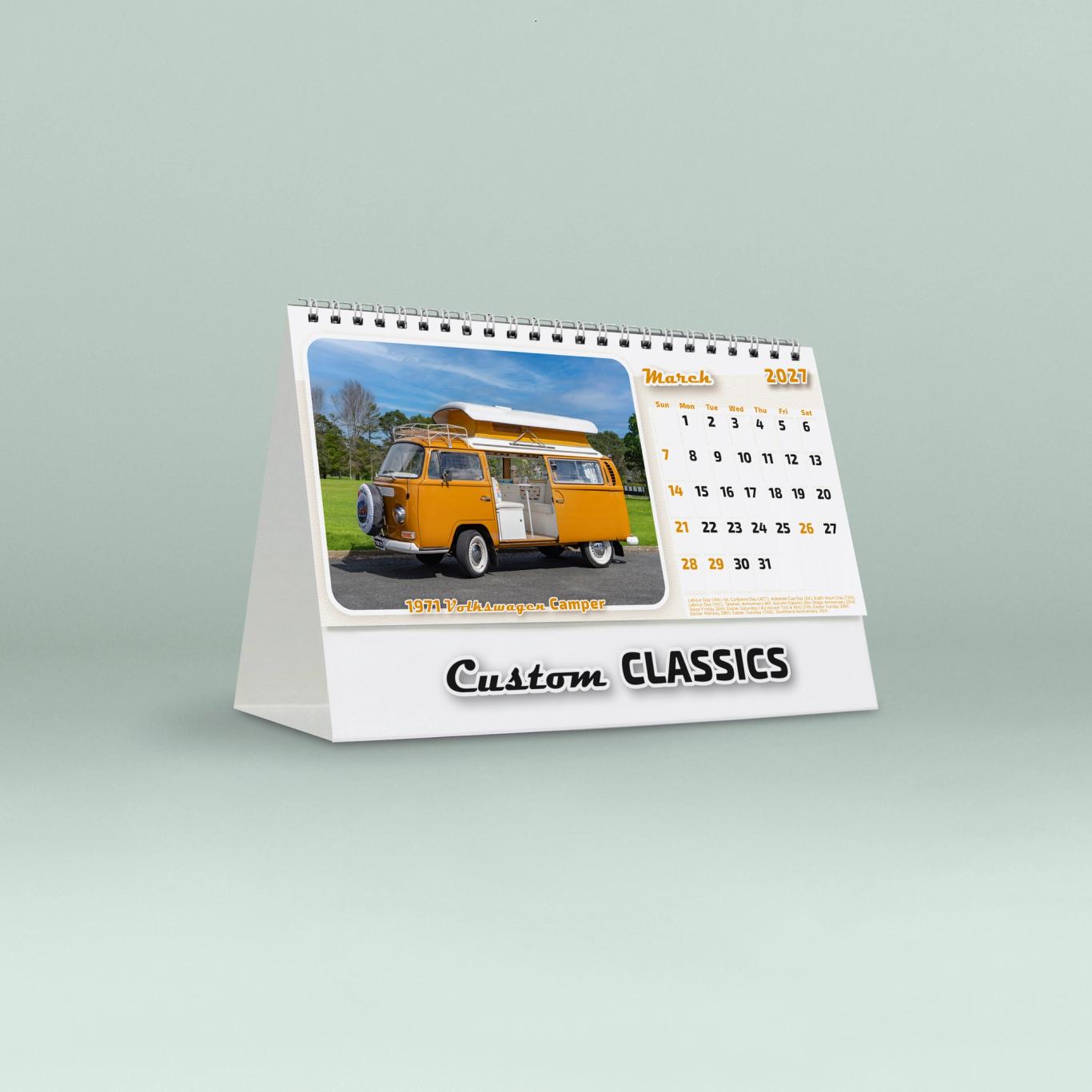 Custom Classics Desk Calendar
