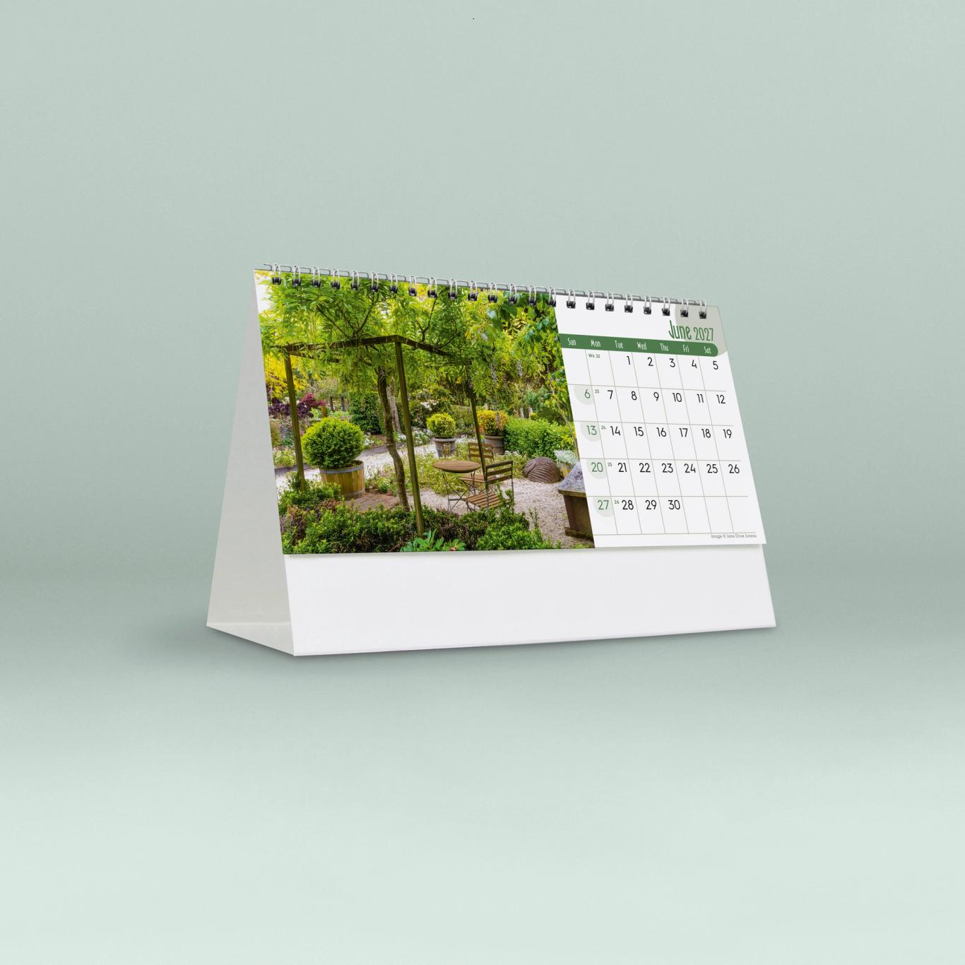 Garden Sanctuaries Desk Calendar