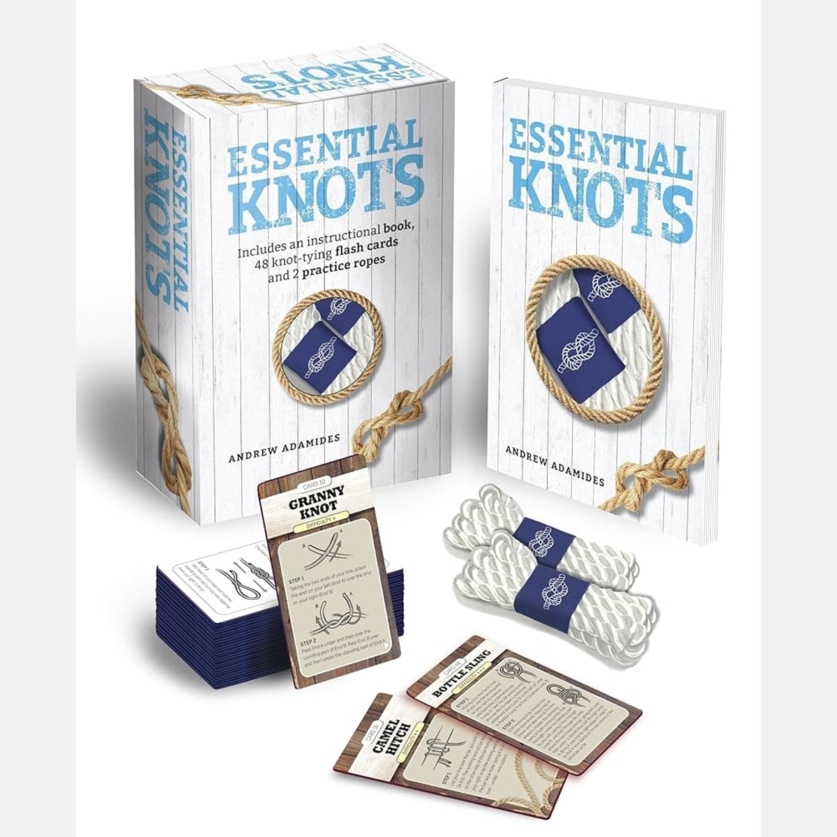 Essential Knots Kit: Includes Instructional Book, 48 Knot Tying Flash Cards and 2 Practice Ropes cover image