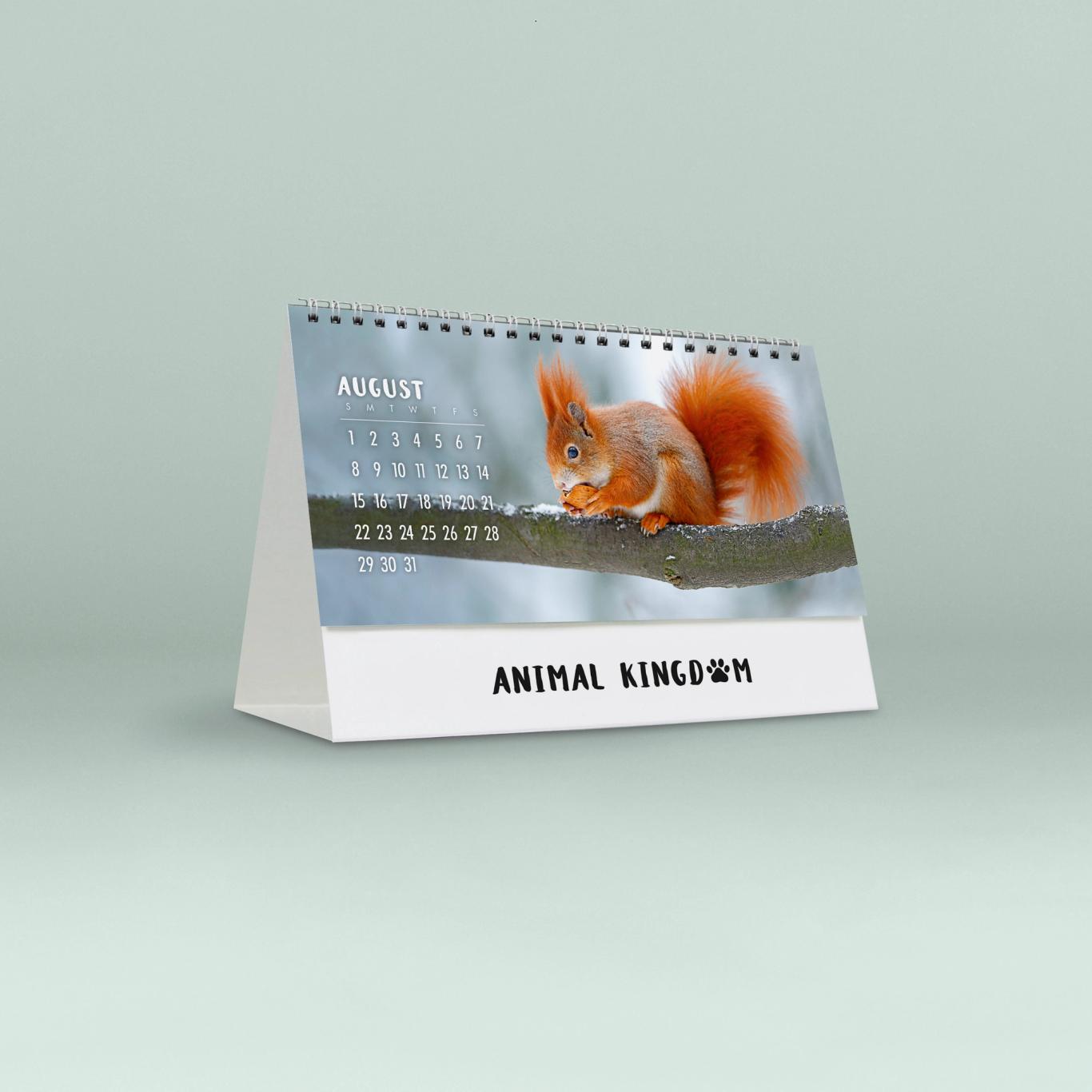 Animal Kingdom Desk Calendar