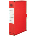 FM Storage Carton Red Foolscap for Document Organisation