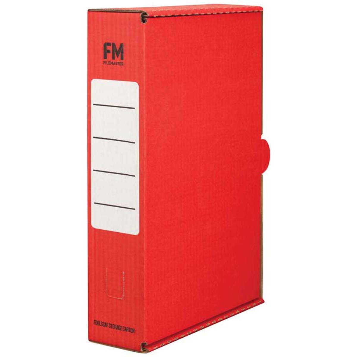FM Storage Carton Red Foolscap for Document Organisation