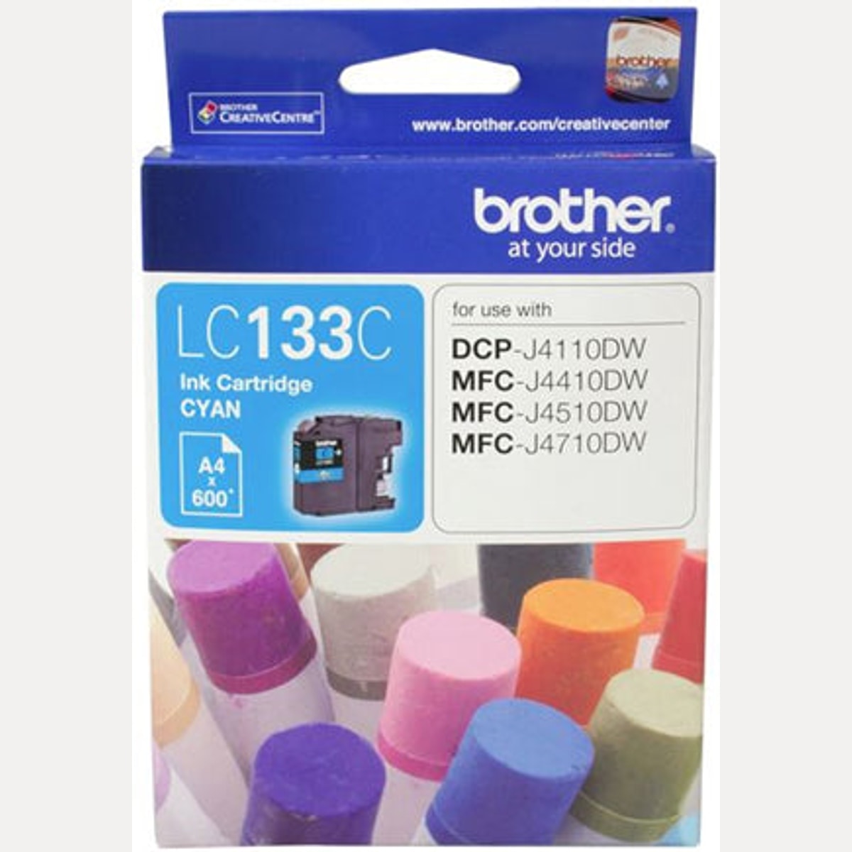 INK CART OEM BROTHER LC133C CYAN INK CARTRIDGE