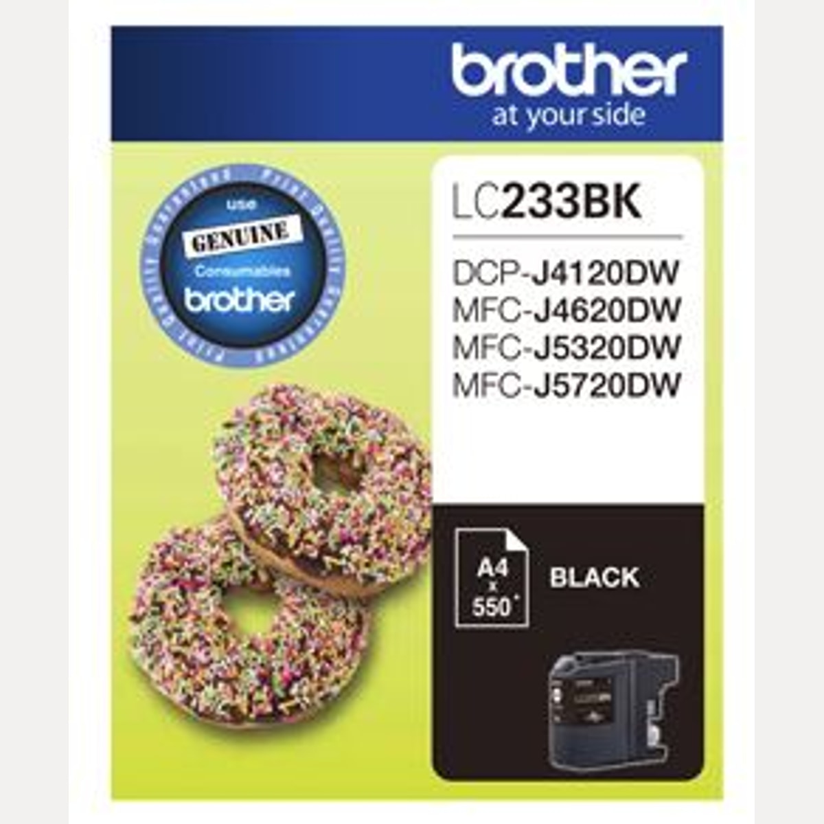 INK CART OEM BROTHER LC233BK BLACK