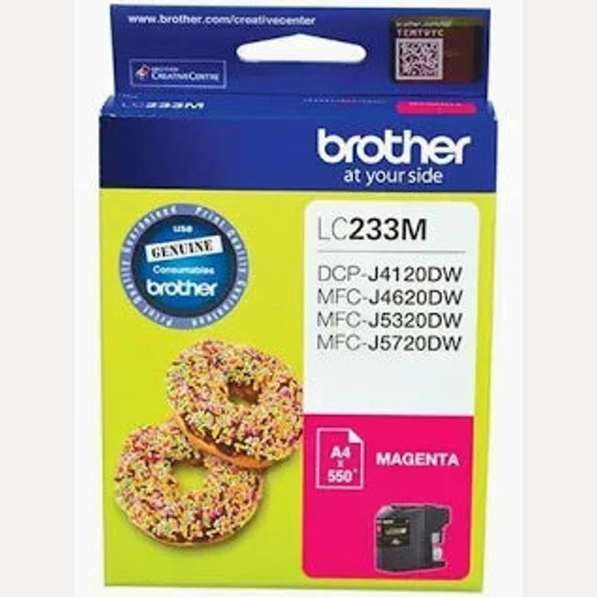 INK CART OEM BROTHER LC233M MAGENTA INK CARTRIDGE