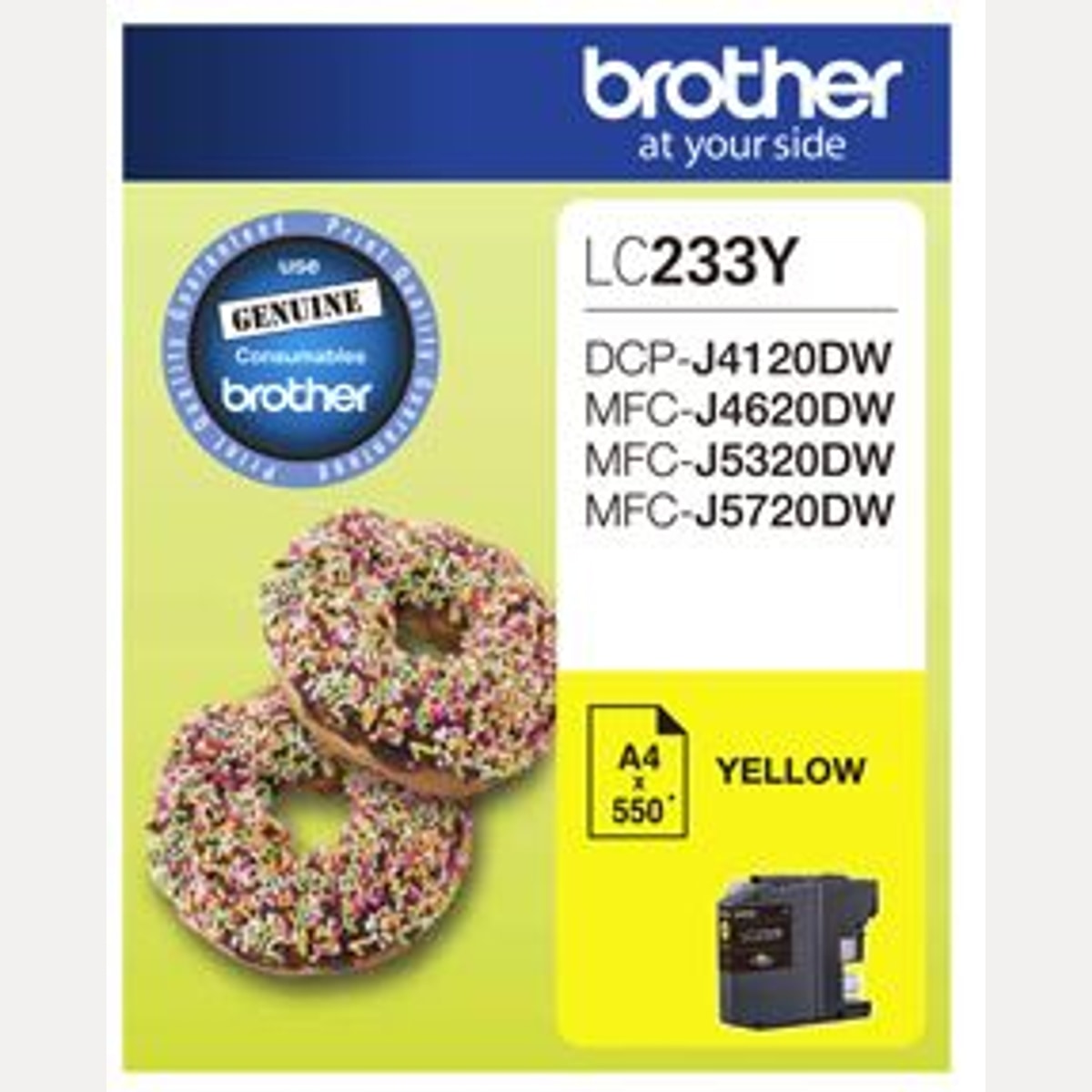 INK CART OEM BROTHER LC233Y YELLOW INK CARTRIDGE