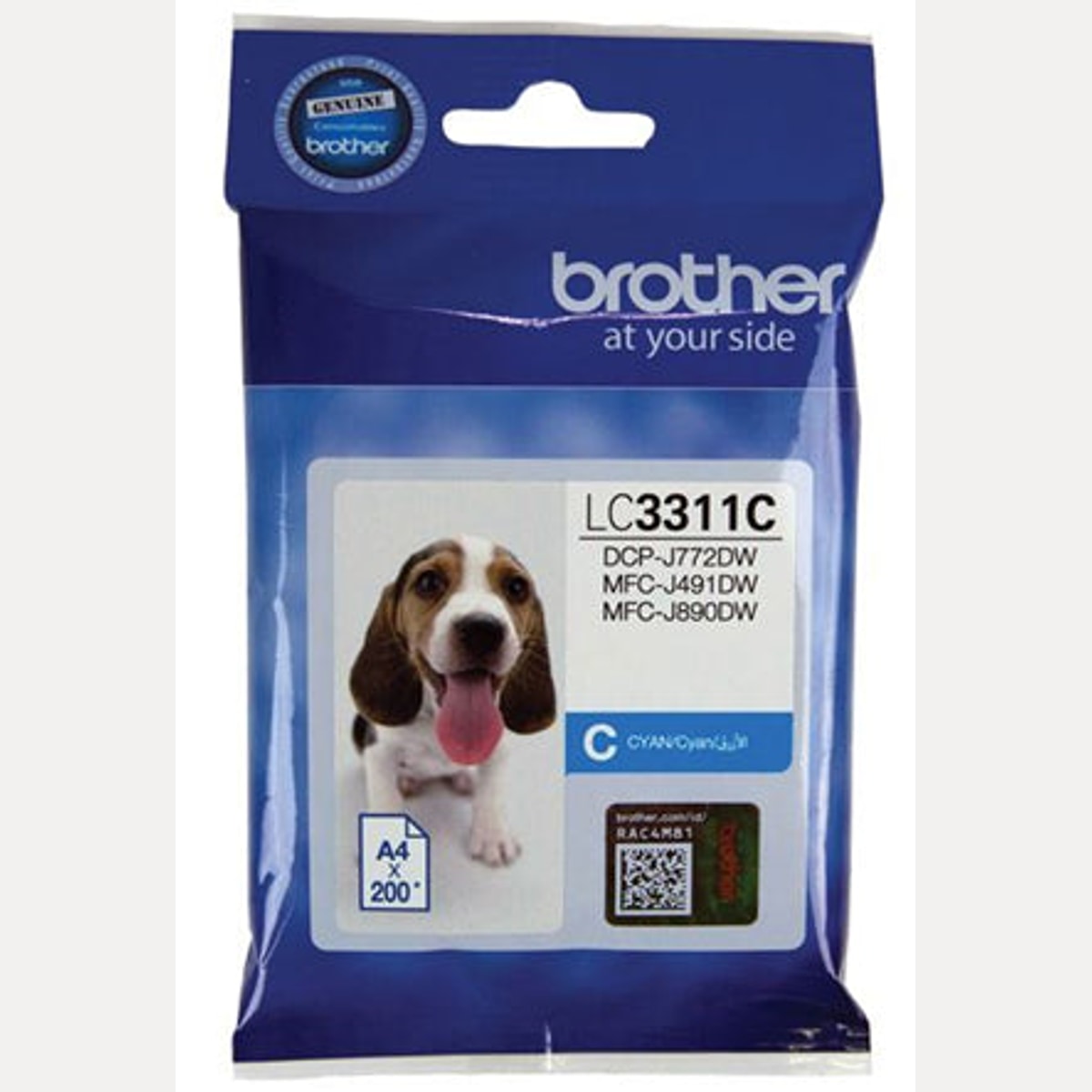 INK CART OEM BROTHER LC3311C CYAN