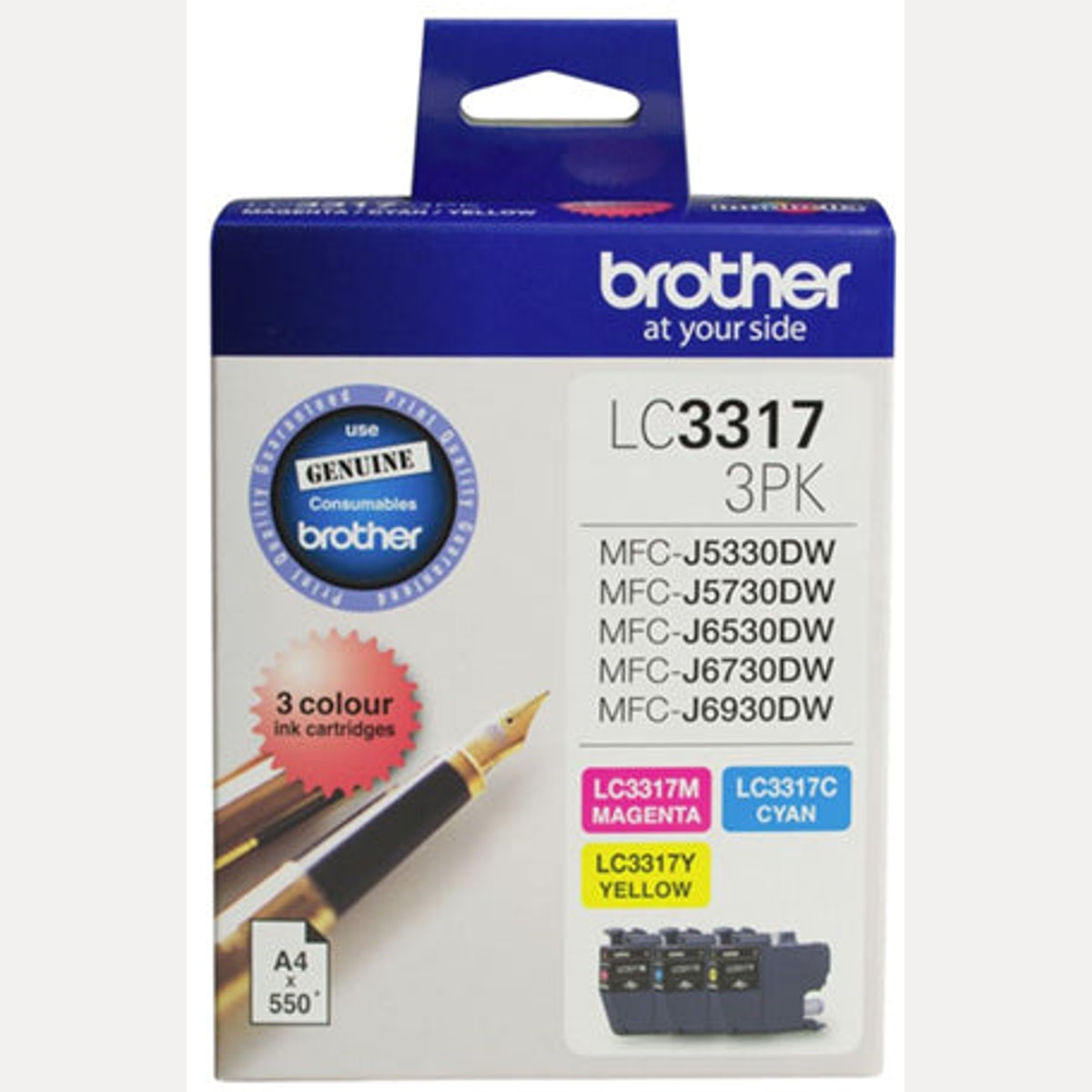 INK CART OEM BROTHER LC33173PK COLOR PK3