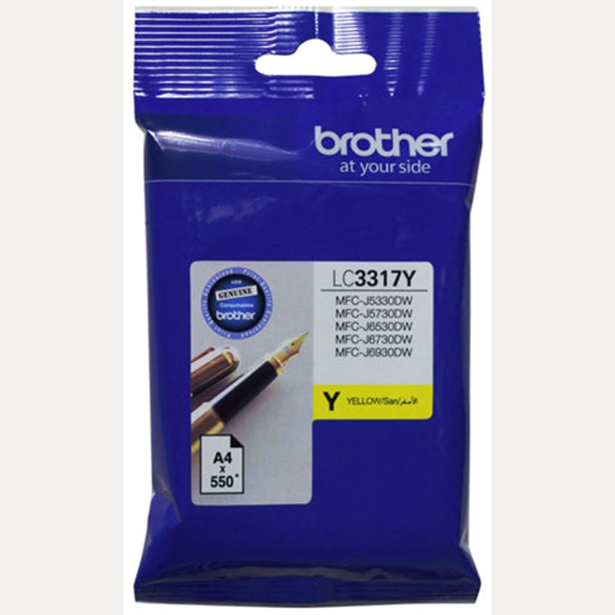 INK CART OEM BROTHER LC3317Y YELLOW INK CARTRIDGE
