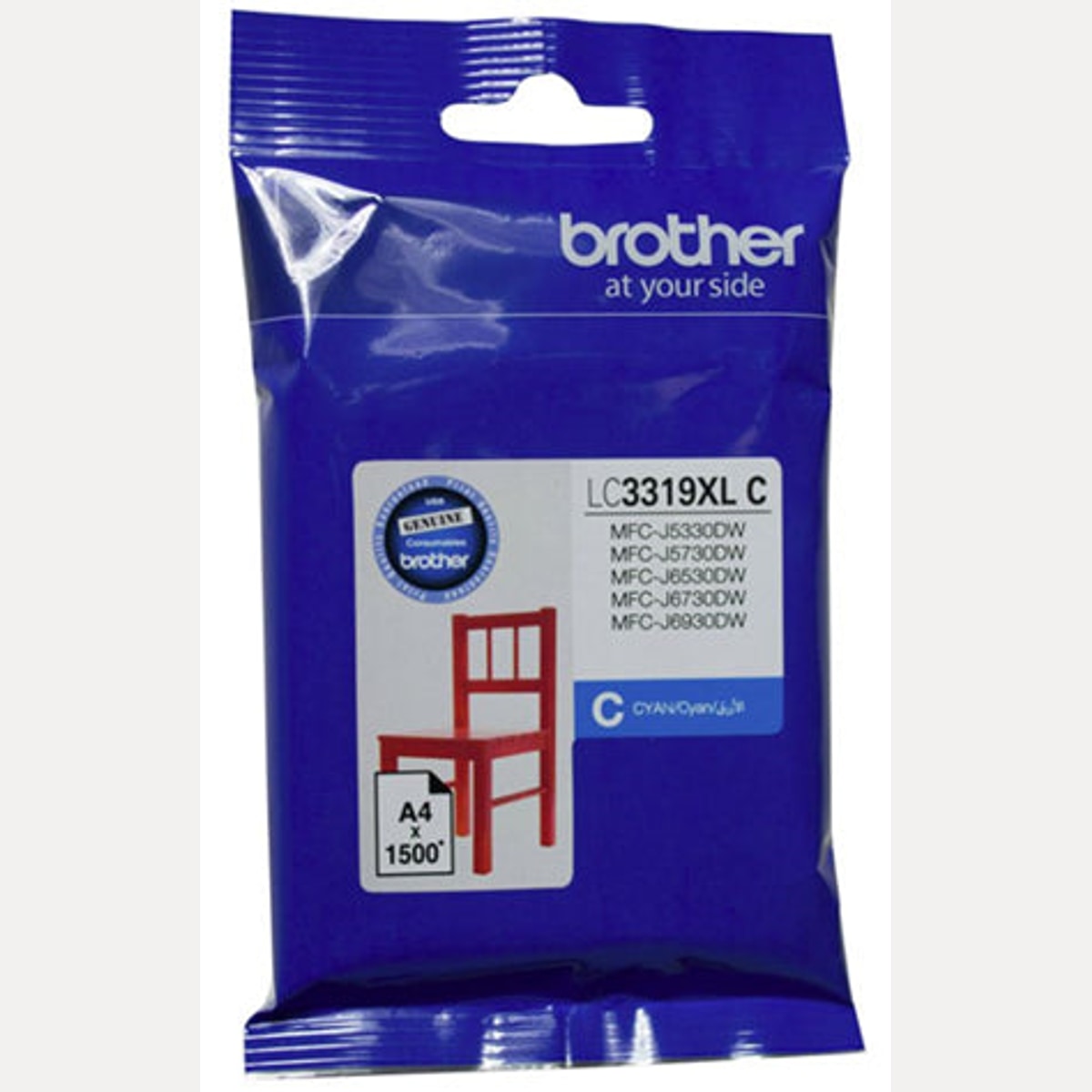 INK CART OEM BROTHER LC3319XLC CYAN HIGH YIELD INK CARTRIDGE