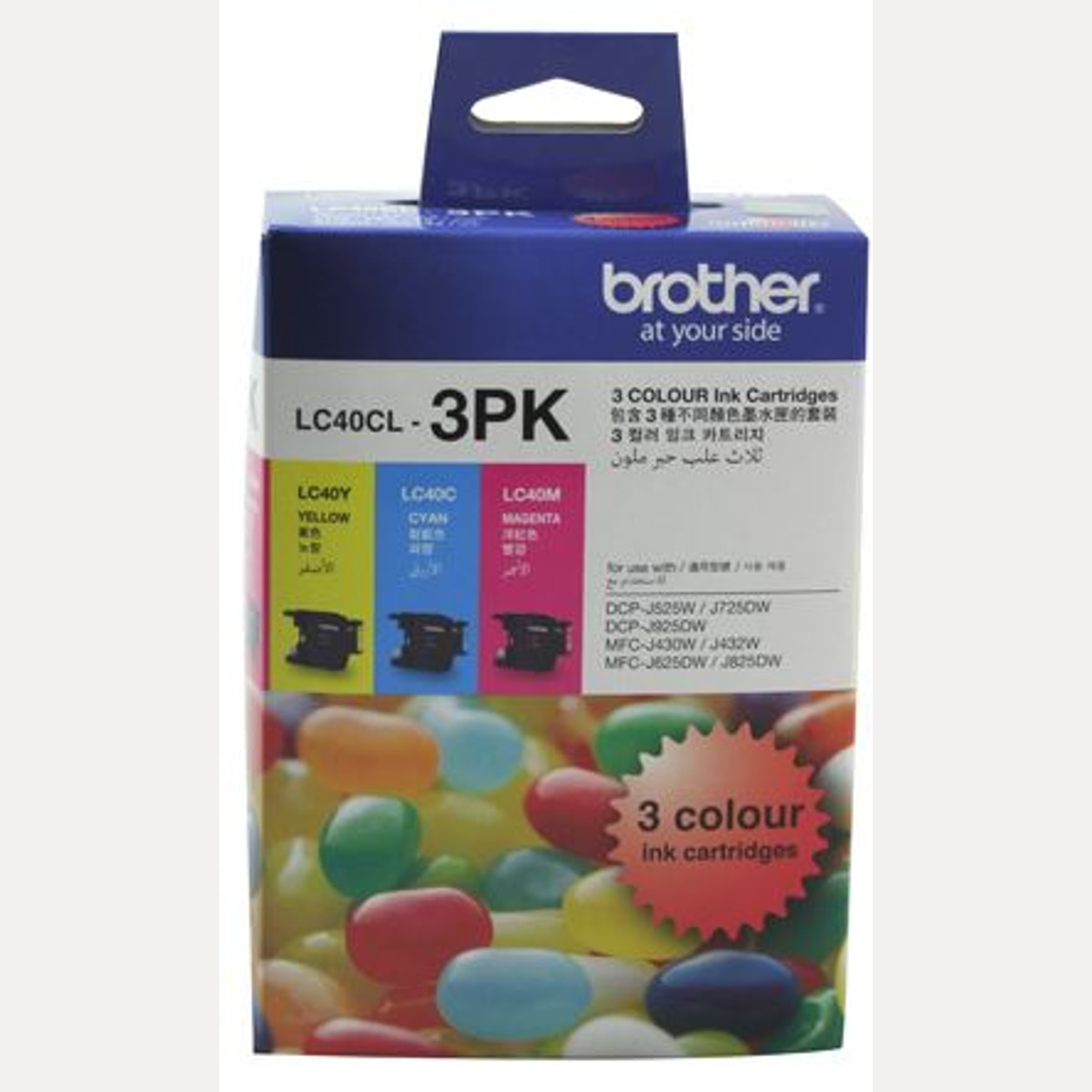 INK CART OEM BROTHER LC40CL3PK COL PK3