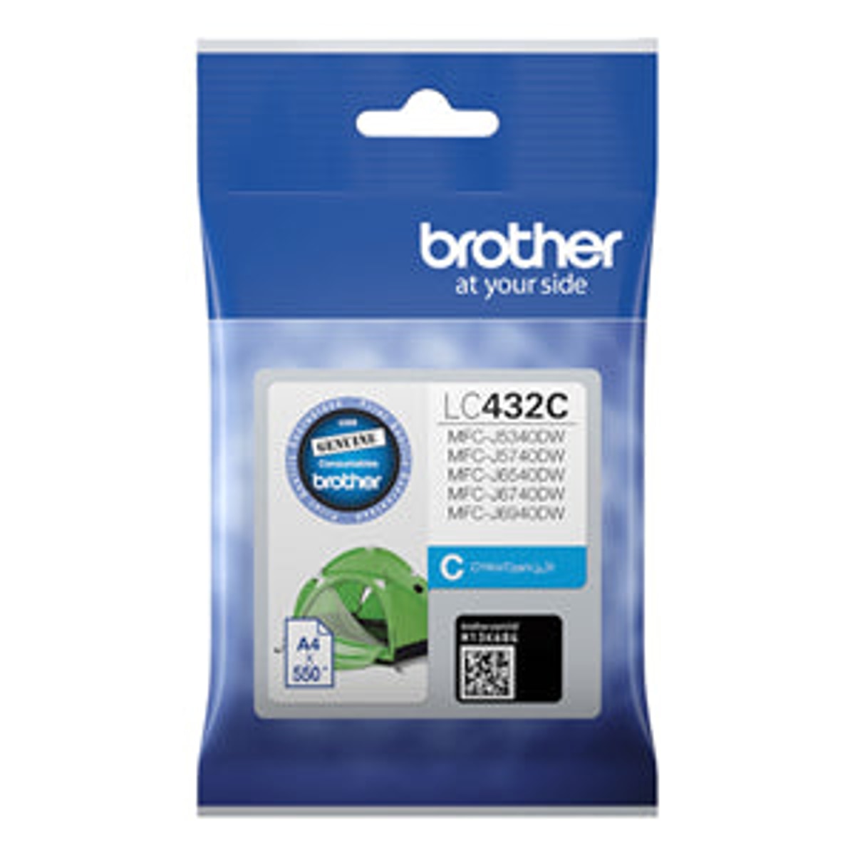 INK CART OEM BROTHER LC432C CYAN INK CARTRIDGE