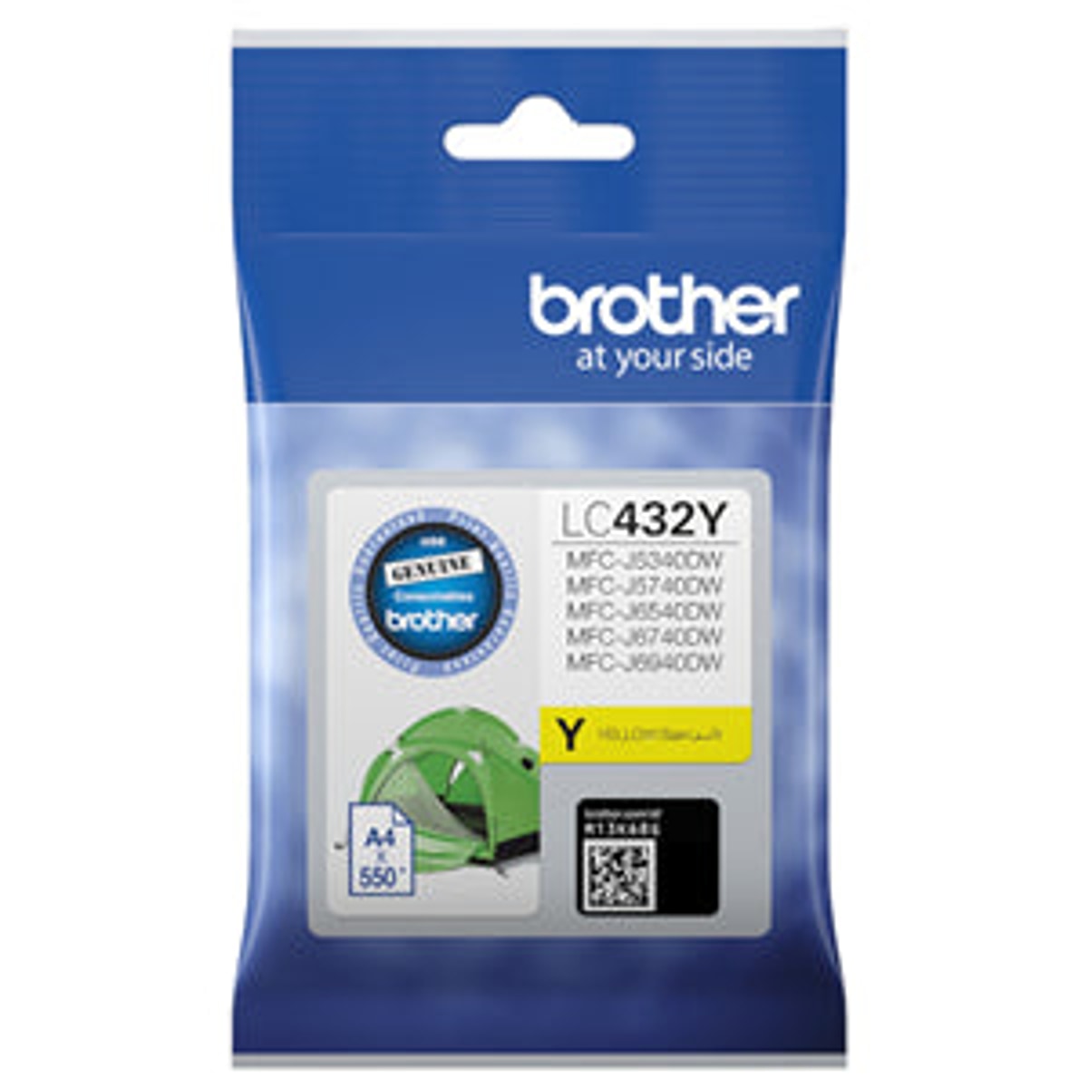 INK CART OEM BROTHER LC432Y YELLOW INK CARTRIDGE