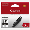 INK CART OEM CANON CLI651XLBK XL BLACK HIGH YIELD INK CARTRIDGE