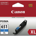 INK CART OEM CANON CLI651XLC  CYAN HIGH YIELD INK CARTRIDGE