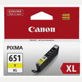 INK CART OEM CANON CLI651XLY YELLOW HIGH YIELD INK CARTRIDGE