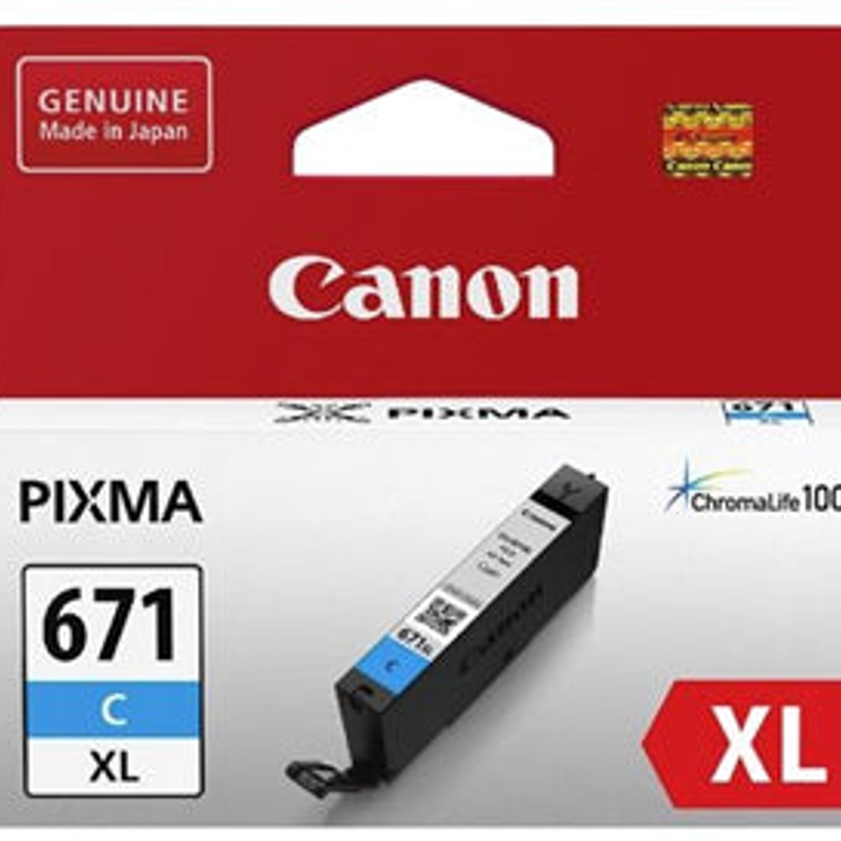 INK CART OEM CANON CLI671XLC CYAN HIGH YIELD INK CARTRIDGE