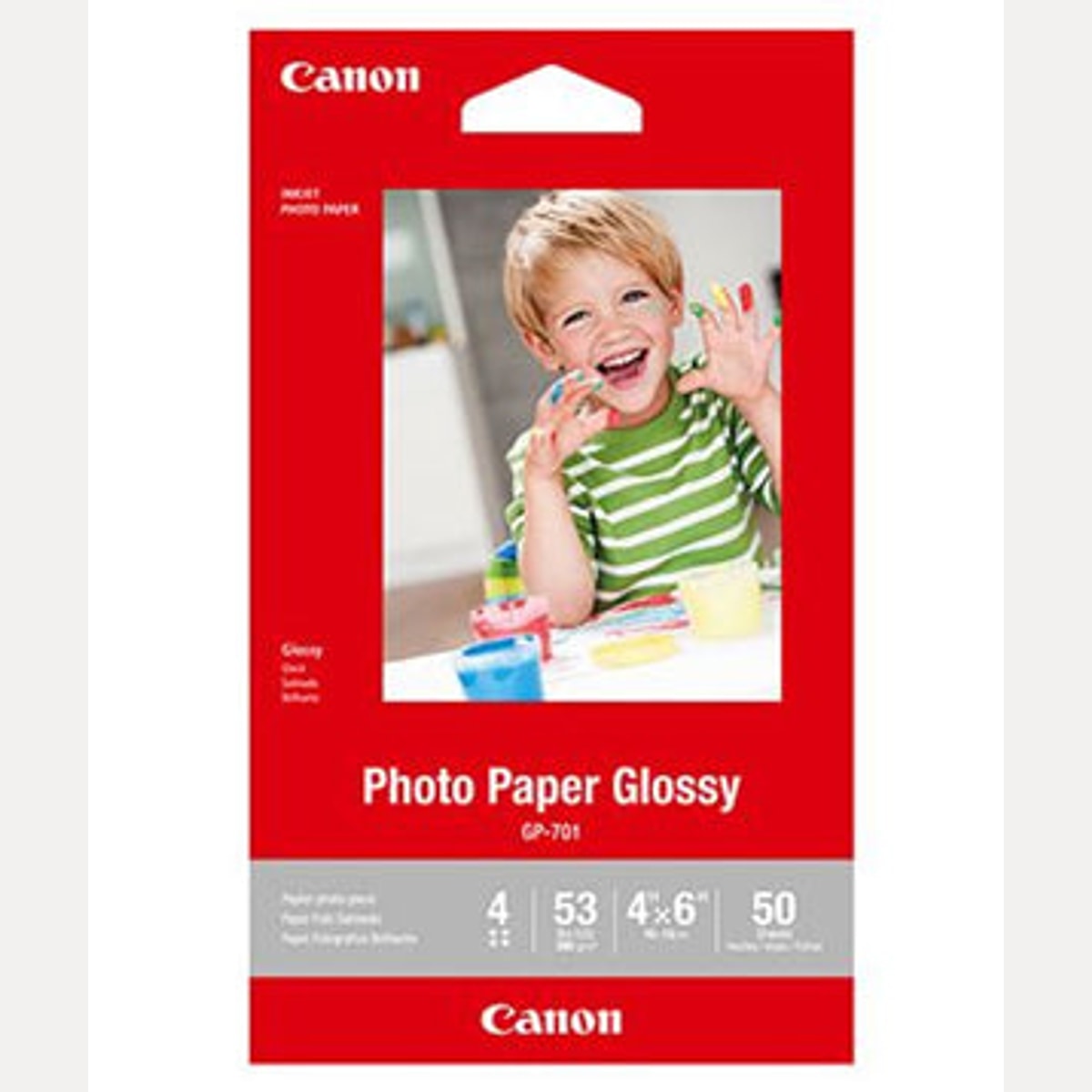 INK CART OEM CANON GP701 4X6 GLOSSY PHOTO PAPER 210GSM 50 SHEETS