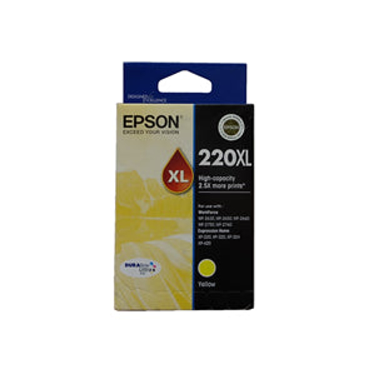 INK CART OEM EPSON 220XL YELLOW HIGH YIELD INK CARTRIDGE