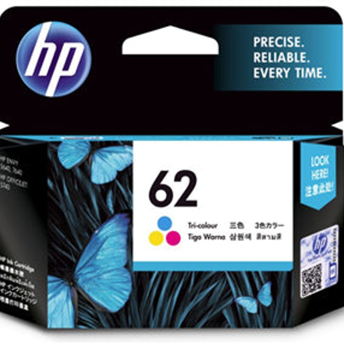INK CART OEM HP 62 TRI-COLOUR INK CARTRIDGE