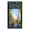 Kiwimaps Christchurch & Canterbury Towns Pathfinder Map 105
