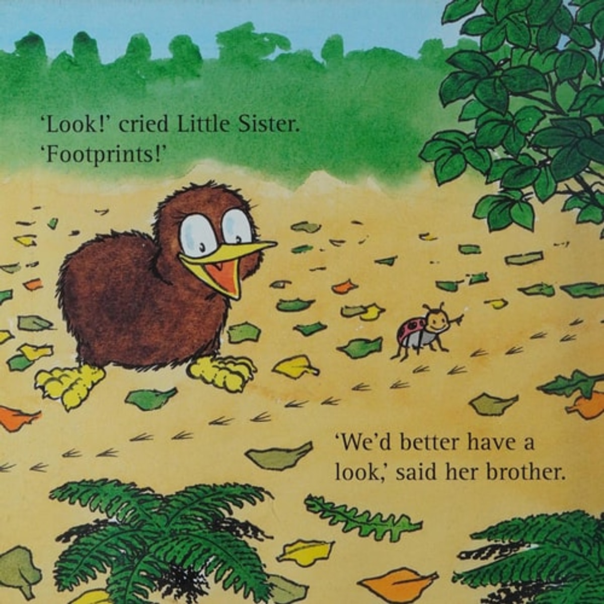 Little Kiwi Finds Fantail by Bob Darroch