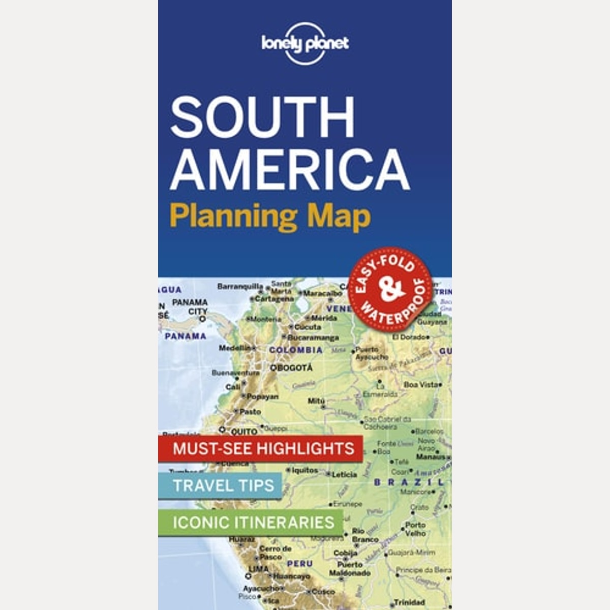 Lonely Planet South America Planning Map, Lonely Planet