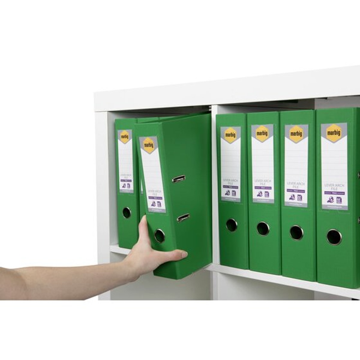 Marbig Lever Arch File A4 PE Green