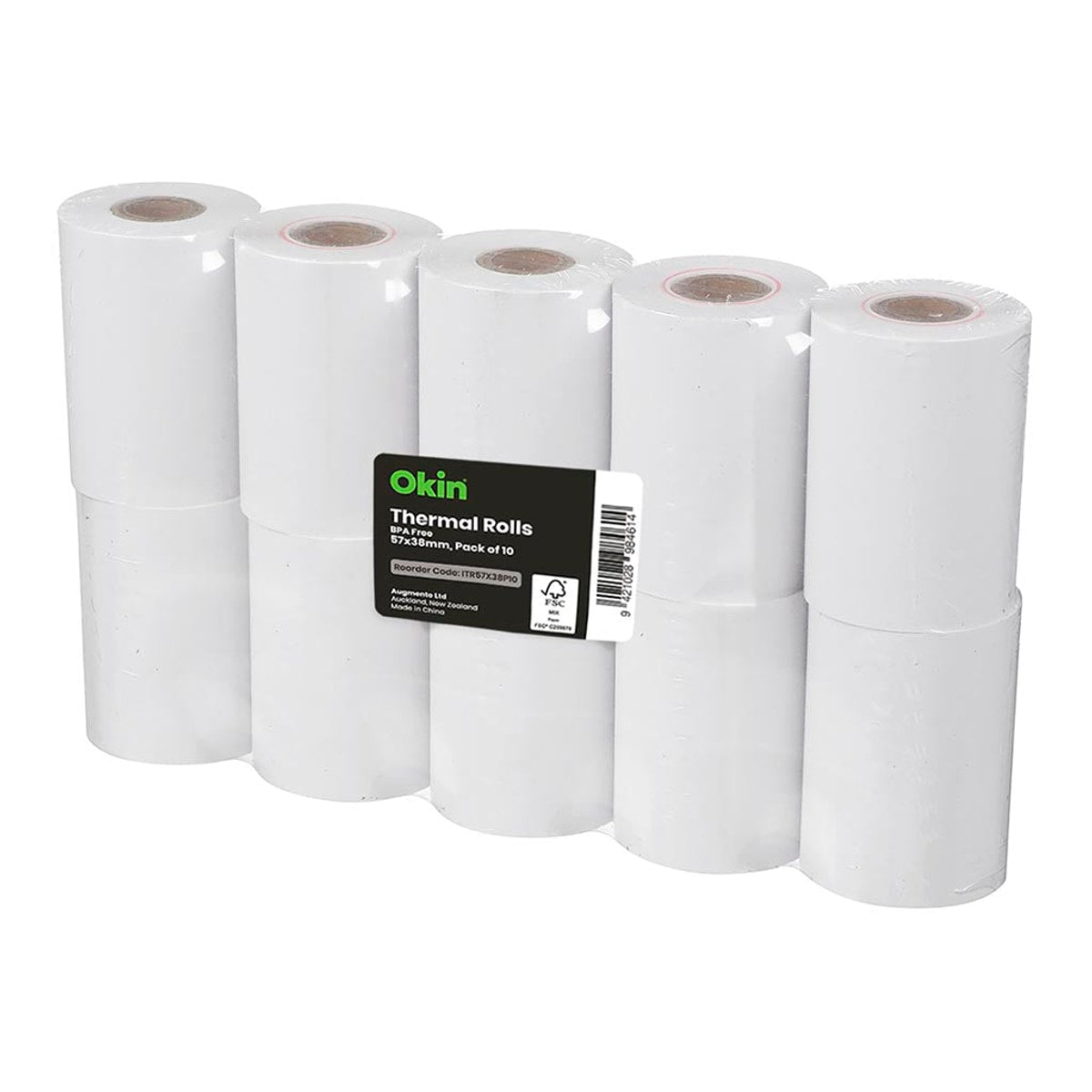 ROLL THERMAL OKIN 57X38MM PK10
