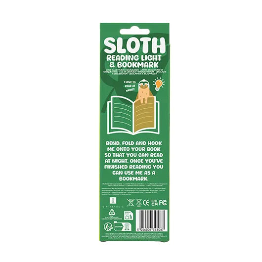 Sloth Reading Light and Bookmark